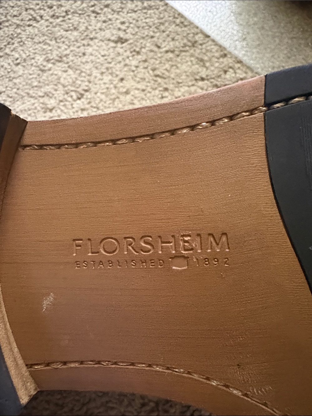 Florsheim Leather Wingtip Chelsea Boots - Picture 5 of 6